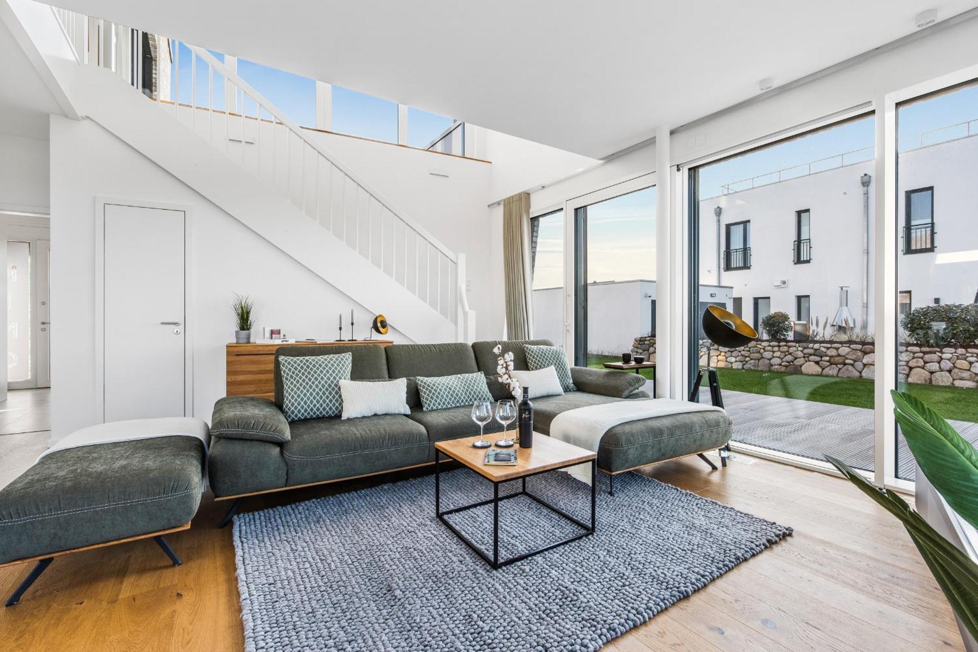 Villa King Erste Lage, Dachterrasse, Meerblick, Carport, Kamin, Sauna, Terrasse, Aussenrolllaeden Ольпеніц Екстер'єр фото
