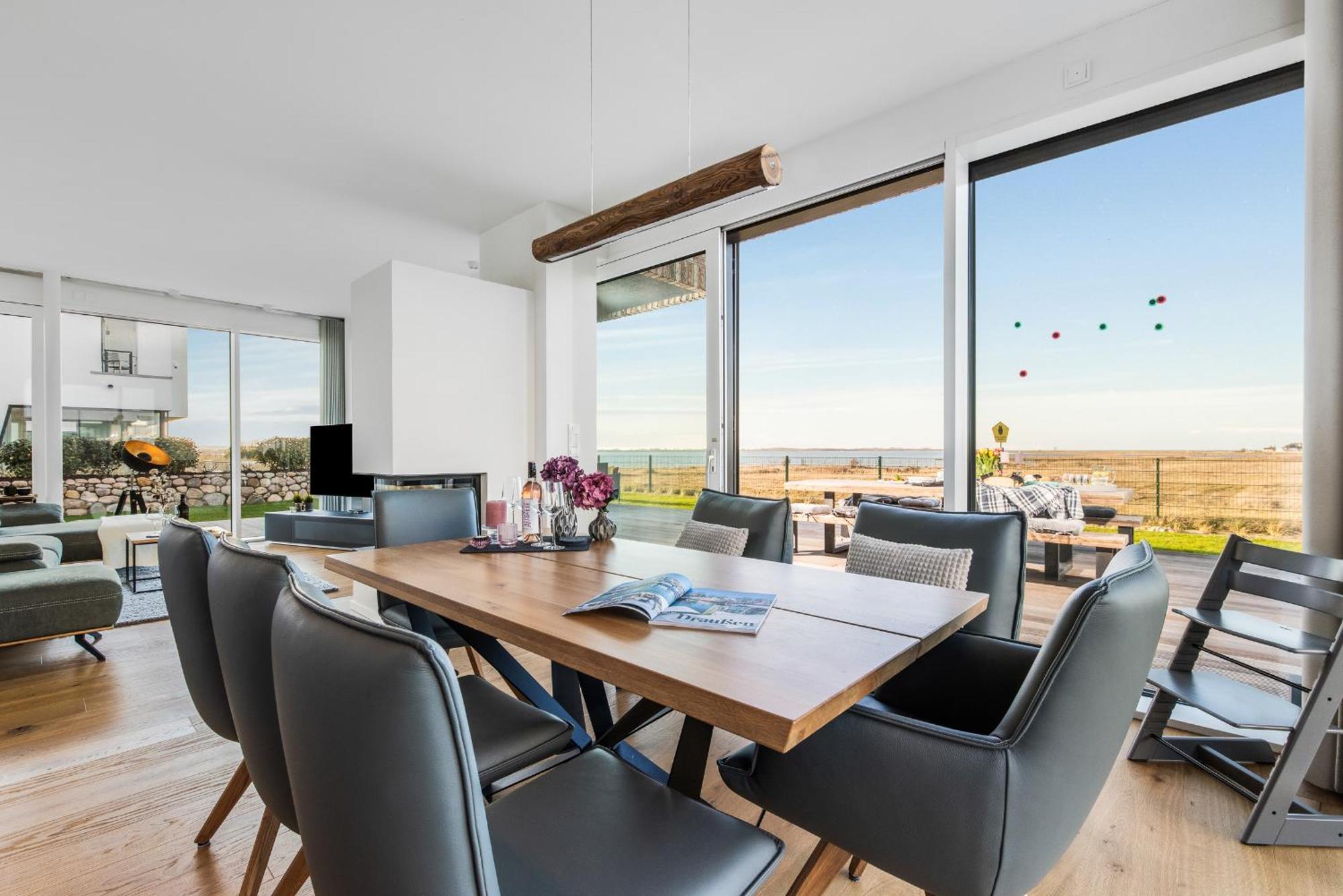 Villa King Erste Lage, Dachterrasse, Meerblick, Carport, Kamin, Sauna, Terrasse, Aussenrolllaeden Ольпеніц Екстер'єр фото