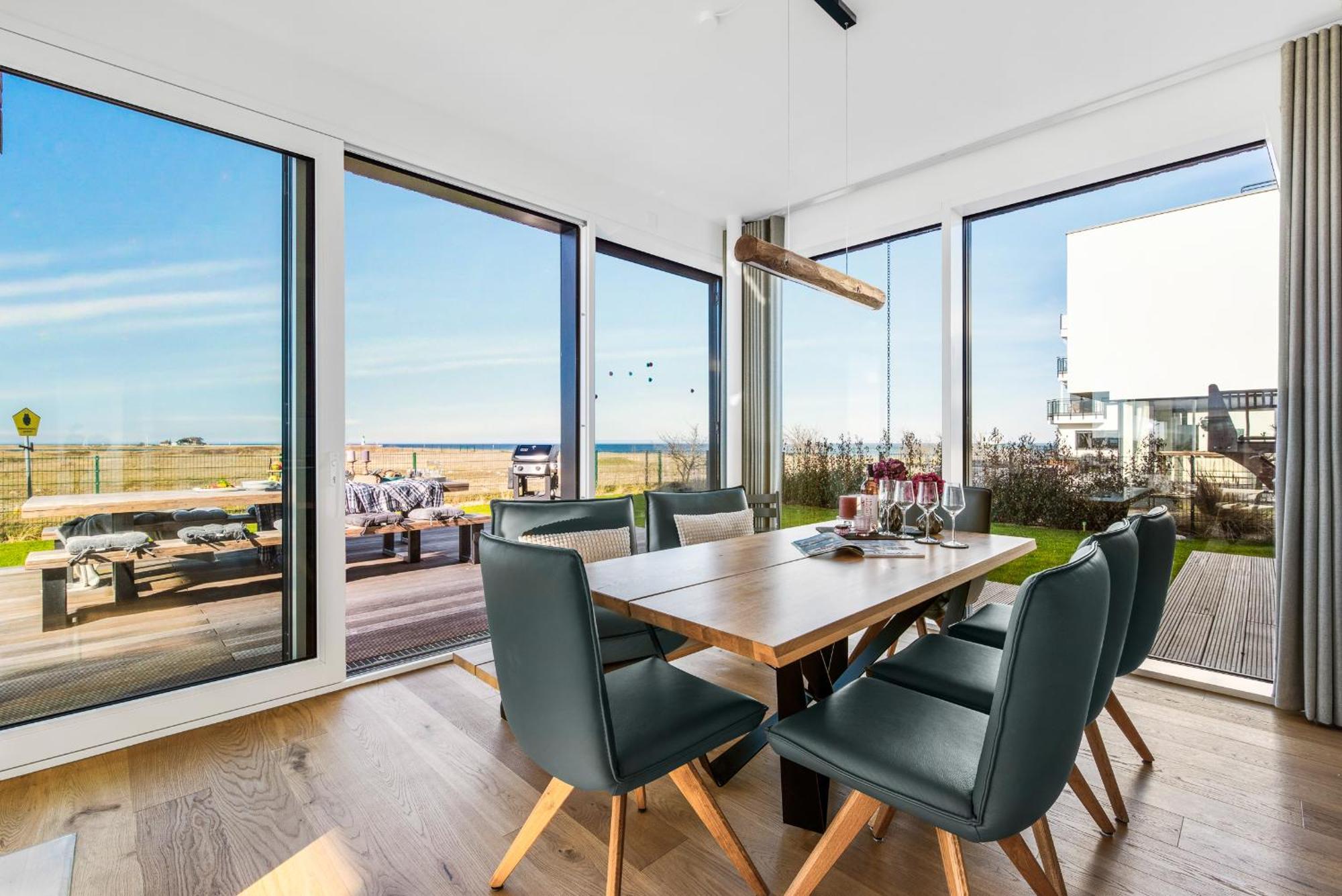 Villa King Erste Lage, Dachterrasse, Meerblick, Carport, Kamin, Sauna, Terrasse, Aussenrolllaeden Ольпеніц Екстер'єр фото